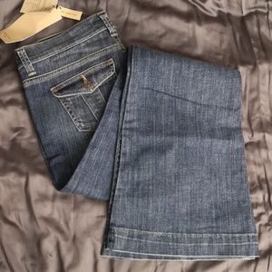 NWT Burberry wide boot leg jeans sz28 low rise